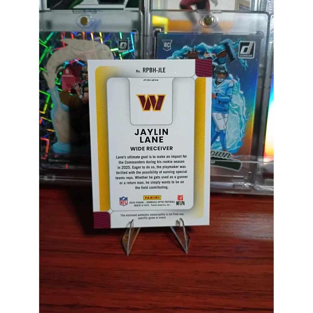 2025 Panini Donruss Optic - Rookie Phenoms Jaylin Lane #RPBH-JLE Blue Hyper...